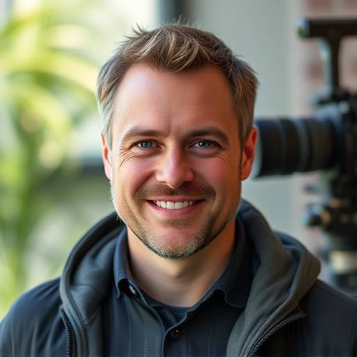 Porträt von Markus Weber, Leiter der Videoproduktion bei der MedienManufaktur Rheinland.